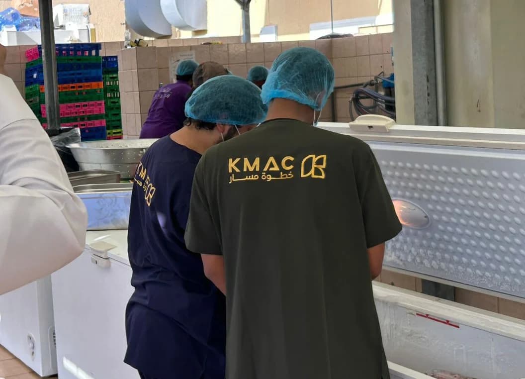 The KMAC team supervising work at a food facility